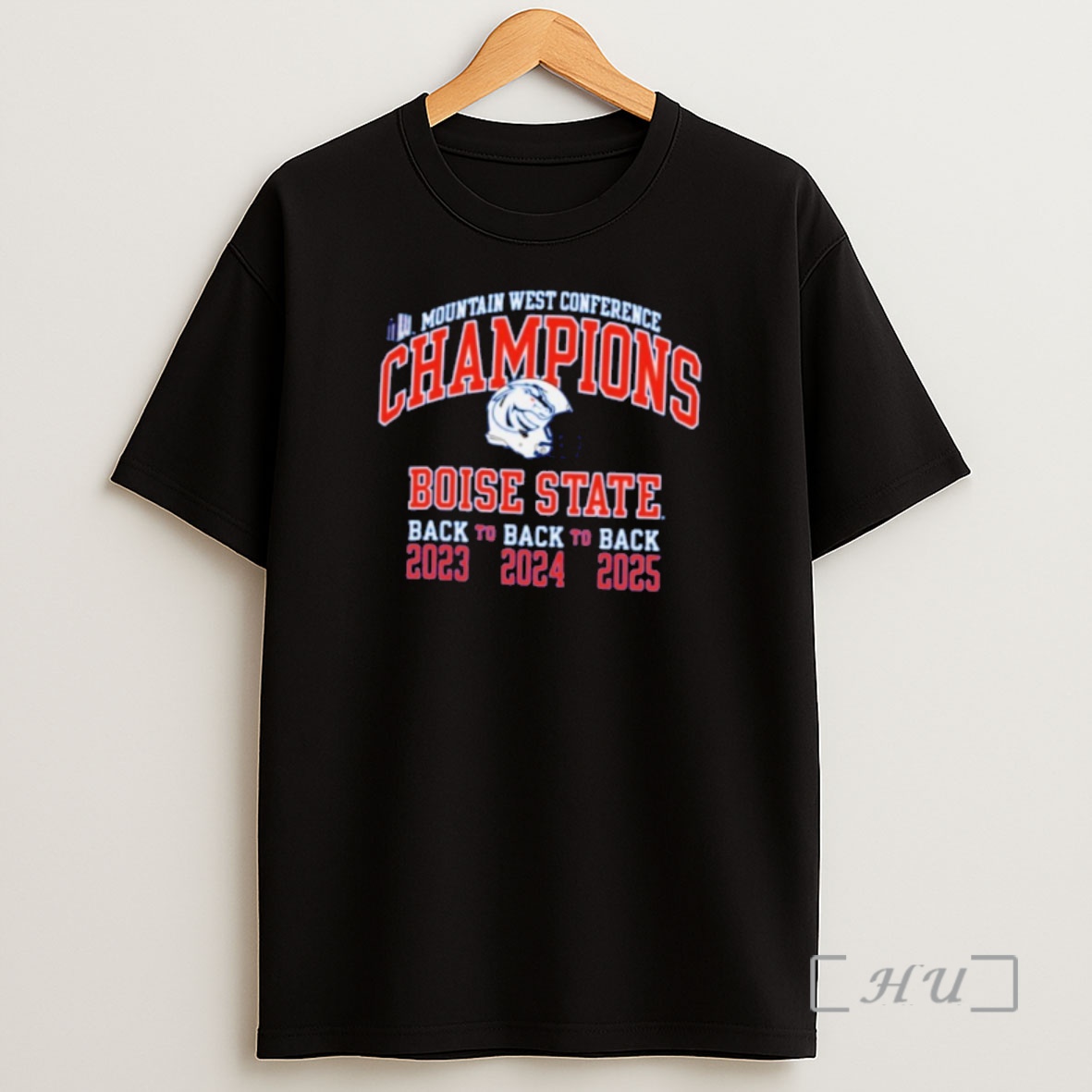 Officials Boise State Broncos 2025 Mountain West Champions Back To Back To Back Premium Shirt Sweatshirt Tee