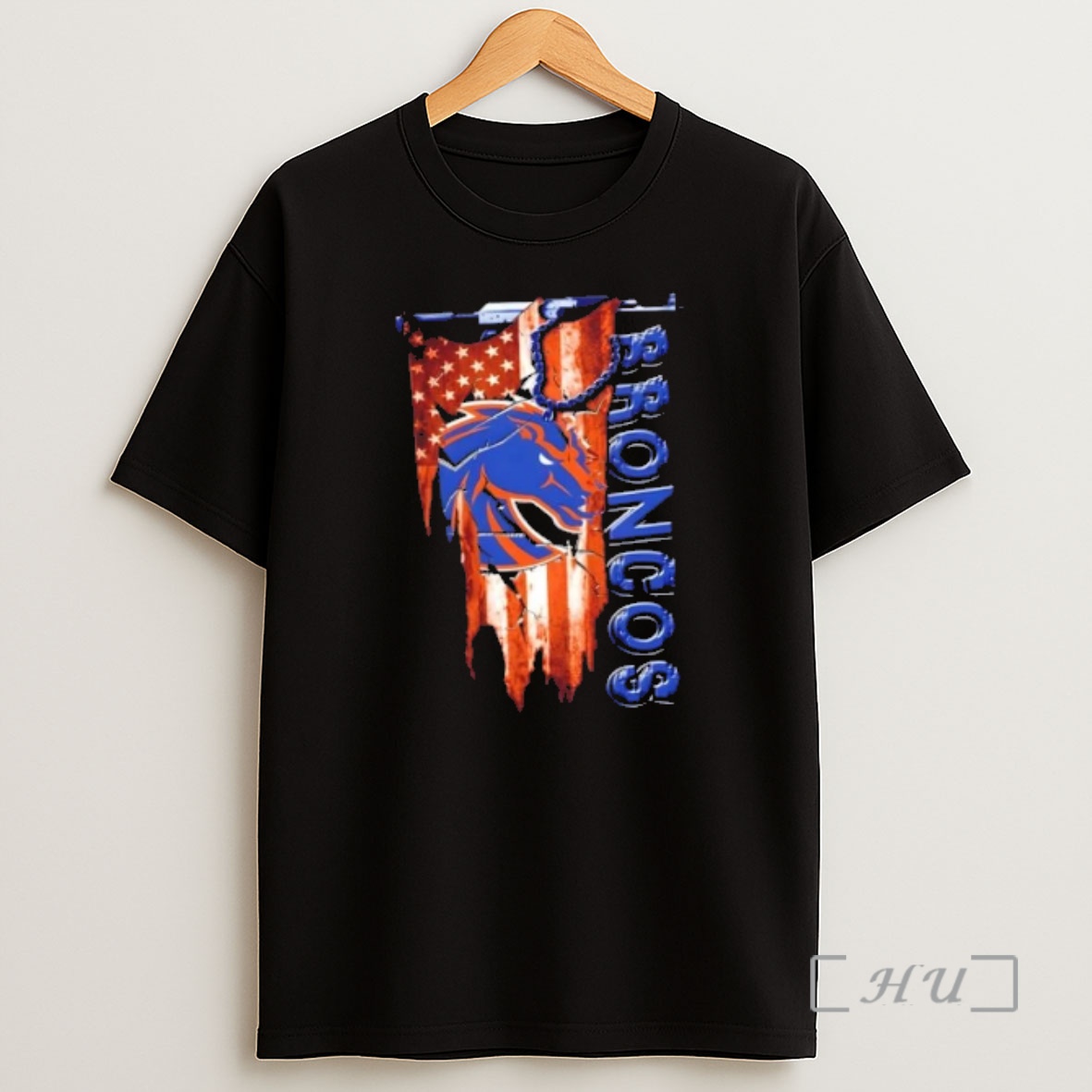 Officials Boise State Broncos Football Battle Shattered Usa Flag Rip Design Shirt Sweatshirt Tee