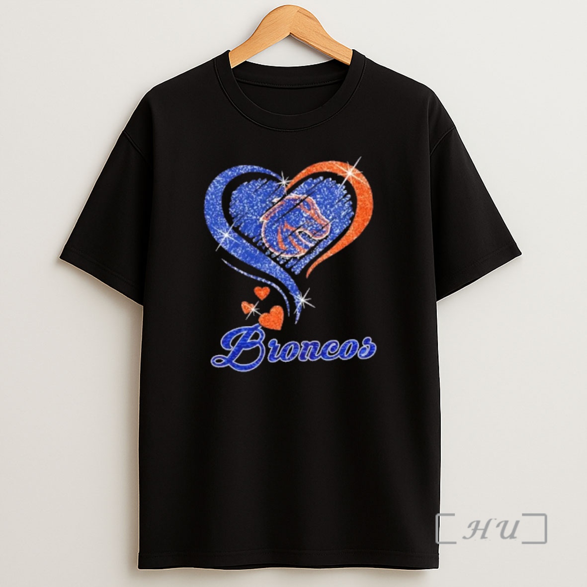 Officials Boise State Broncos Football In Glitter Heart Fans Shirt Sweatshirt Tee