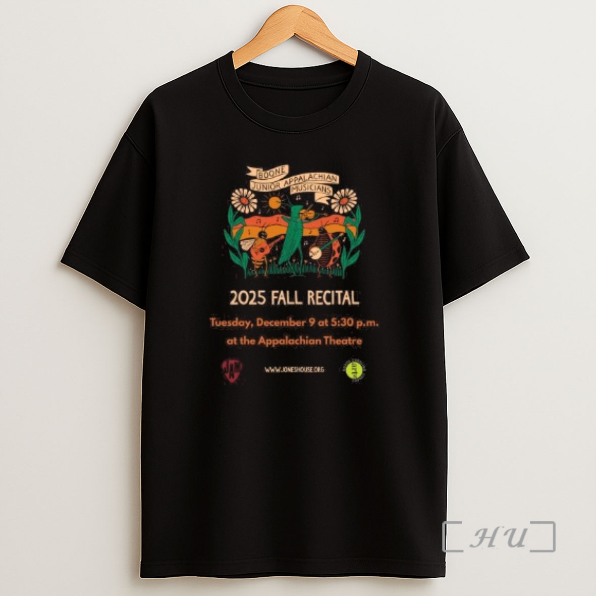 Officials Boone Junior Appalachian Musicians 2025 Fall Recital Circle Black Shirt Sweatshirt Tee