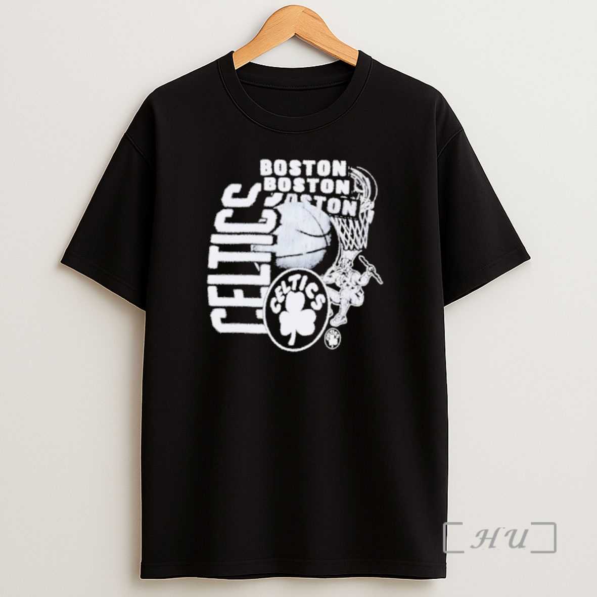 Officials Boston Celtics Mitchell Ness Black Hardwood Classics Shirt Sweatshirt Tee