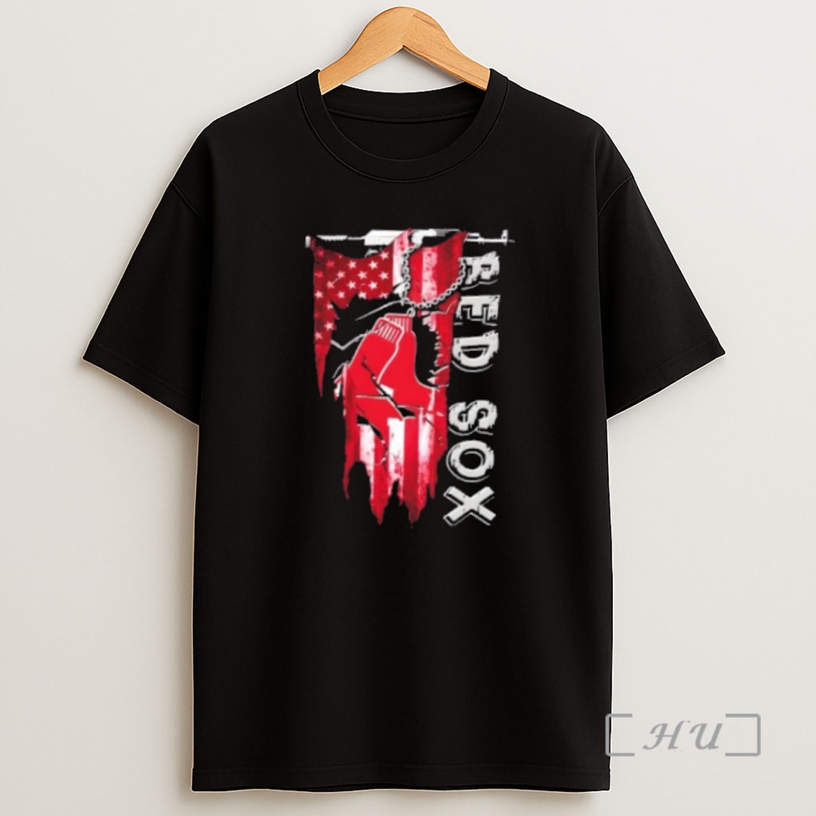 Officials Boston Red Sox Baseball Battle Shattered Usa Flag Rip Design Shirt Sweatshirt Tee
