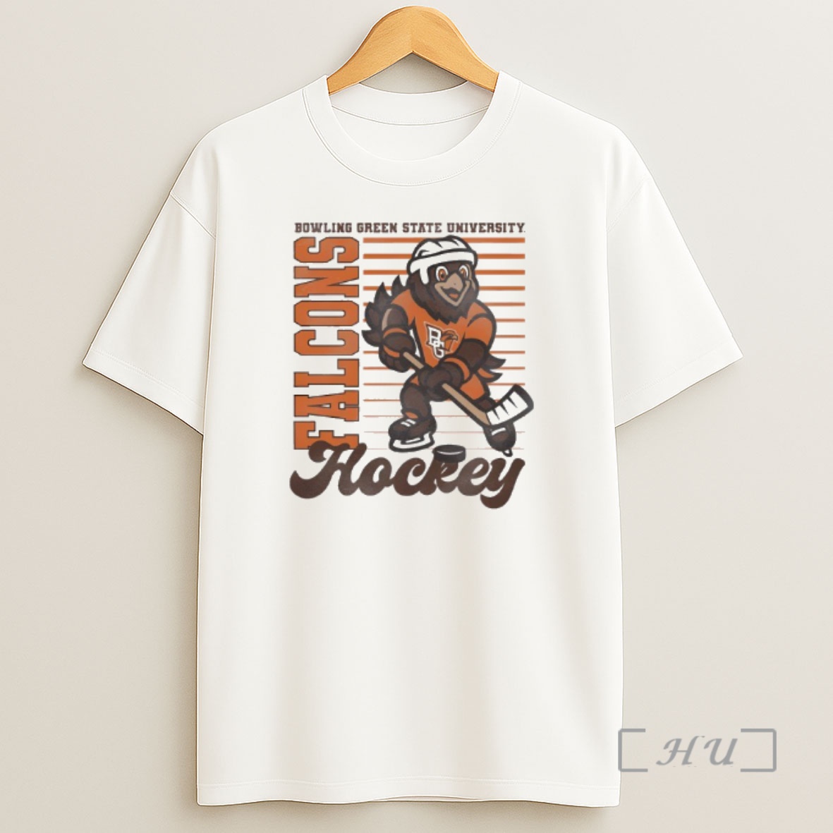 Officials Bowling Green State University Freddy Falcon Hockey Shirt Sweatshirt Tee
