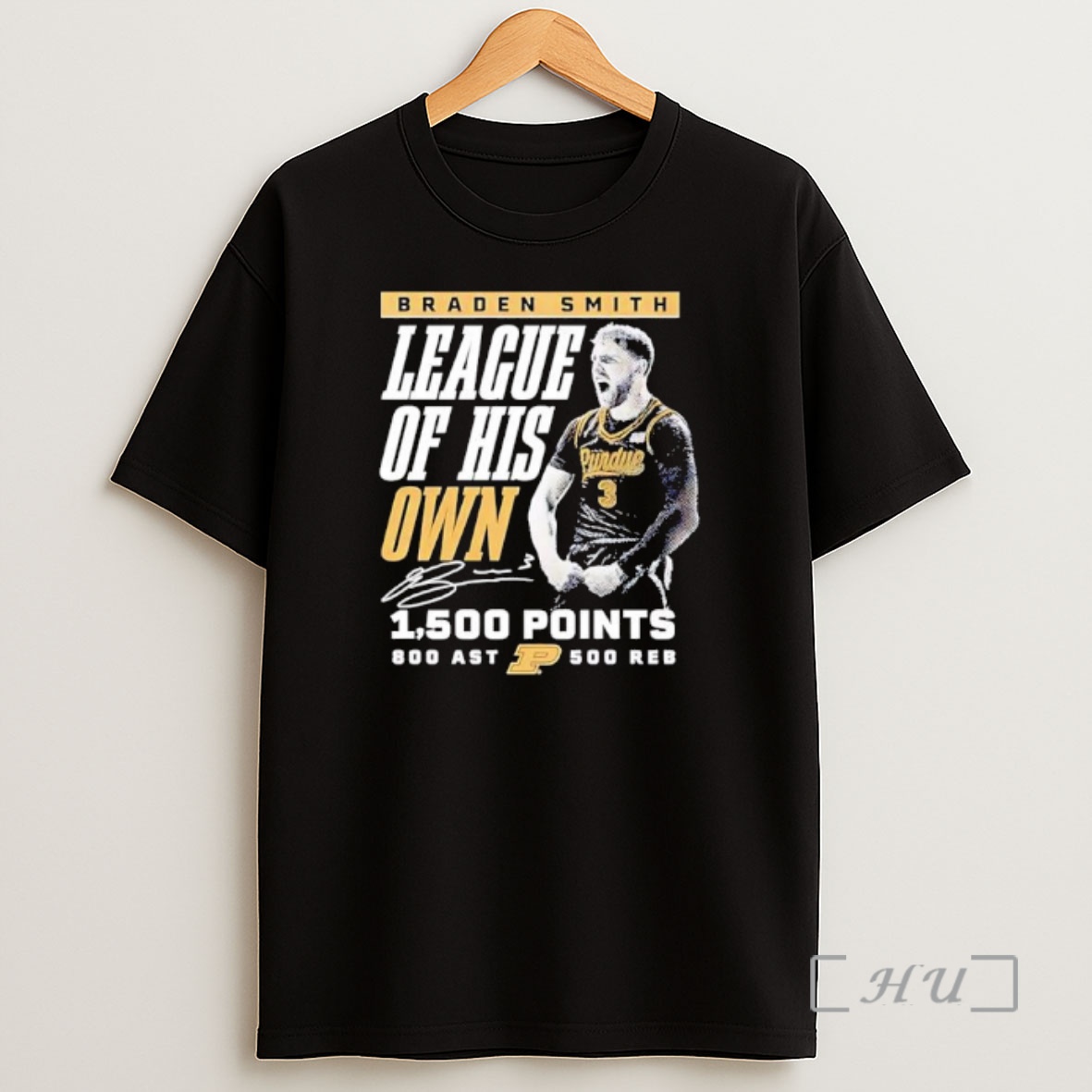 Officials Braden Smith League Of His Own Purdue Boilermakers 1500 Points Signature Ornaments Shirt Sweatshirt Tee