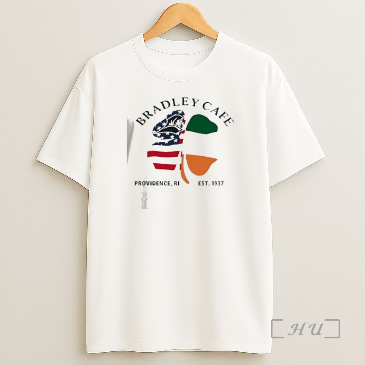 Officials Bradley Cafe Providence Ri Est 1937 Shamrock Usa Ireland Flag Shirt Sweatshirt Tee