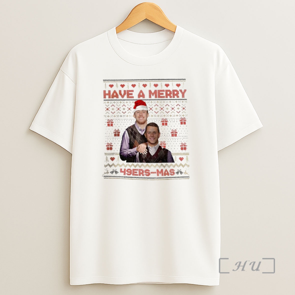 Officials Brock Purdy And George Kittle San Francisco 49ers Stepbrothers Have A Merry 49ers Mas Christmas Premium Shirt Sweatshirt Tee