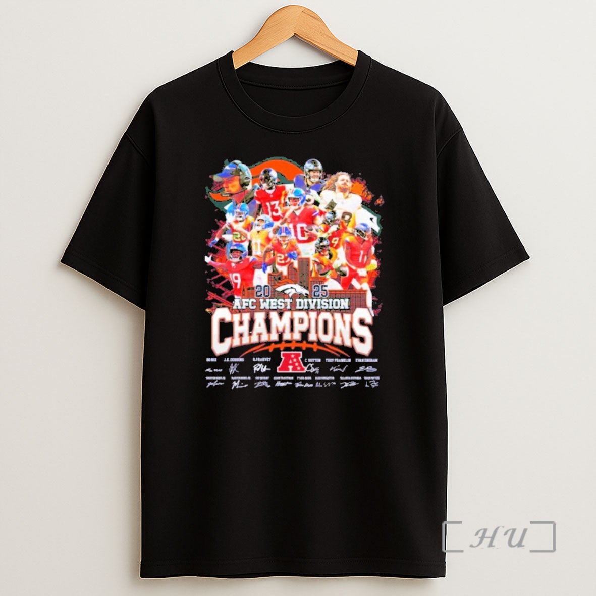 Officials Broncos Are Afc West Division Champions 2025 Shirt Sweatshirt Tee