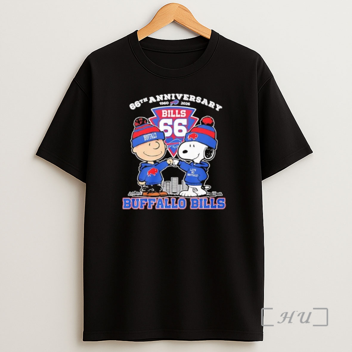 Officials Buffalo Bills 66th Anniversary 1960 2026 Peanuts Characters Shirt Sweatshirt Tee
