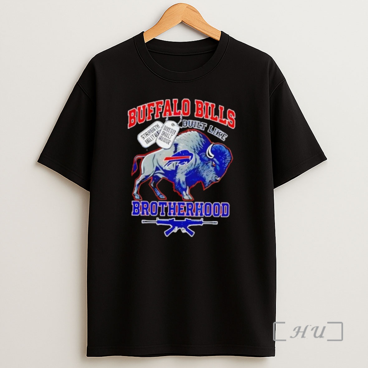 Officials Buffalo Bills Football Strength Built Like American Military Brotherhood Style Shirt Sweatshirt Tee