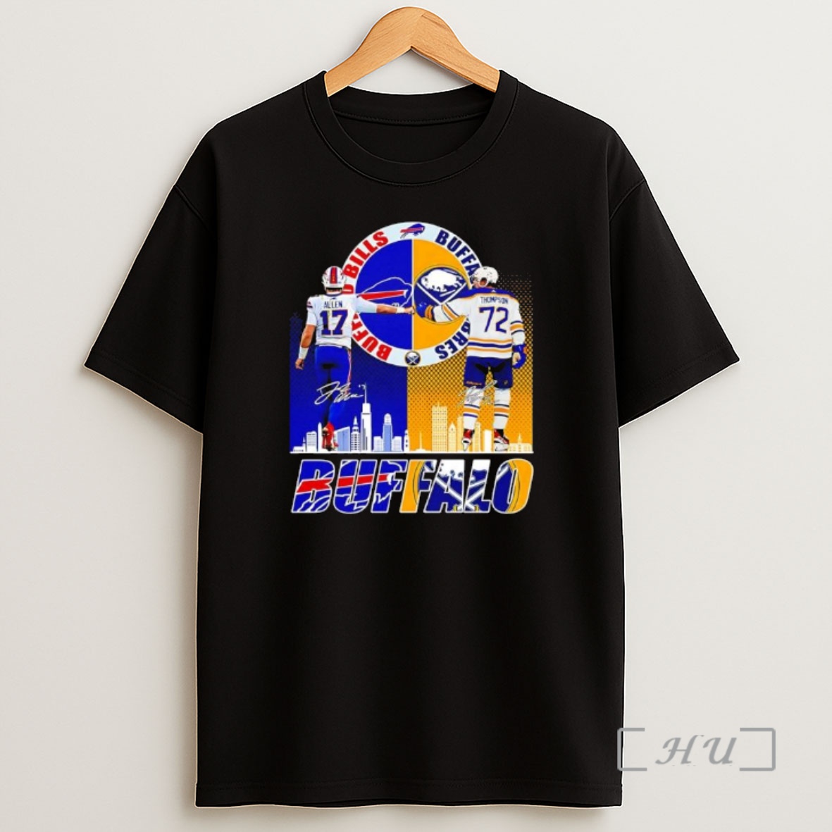 Officials Buffalo Bills And Sabres Won Buffalo Sunday Josh Allen And Tage Thompson Shirt Sweatshirt Tee