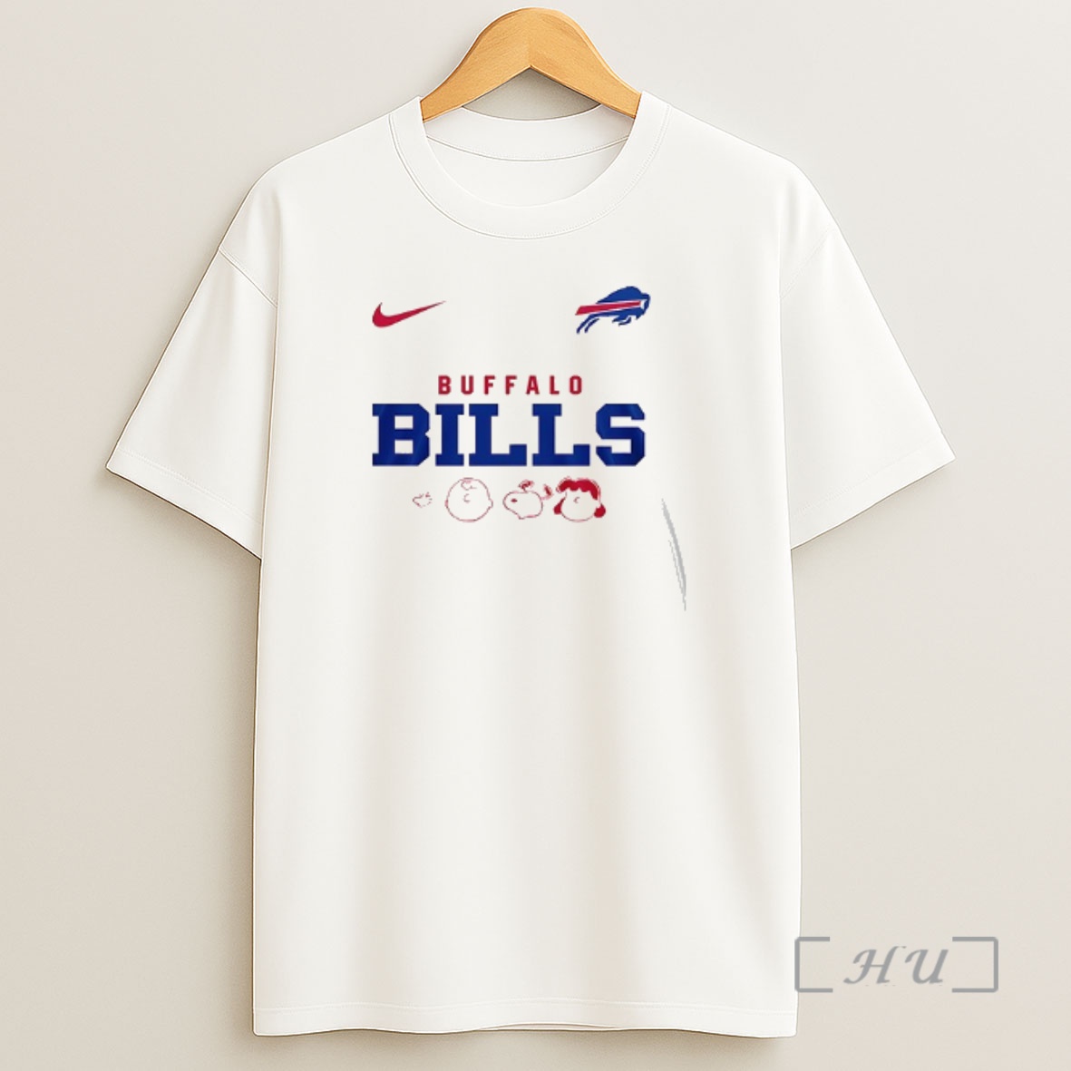 Officials Buffalo Bills X Peanuts Abbey Road Cartoon Double Sided Graphic Shirt Sweatshirt Tee