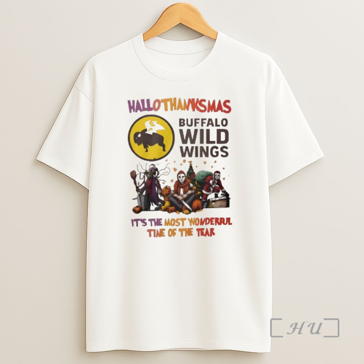 Officials Buffalo Wild Wings Hallothanksmas Its The Most Wonderful Time Of The Year Shirt Sweatshirt Tee