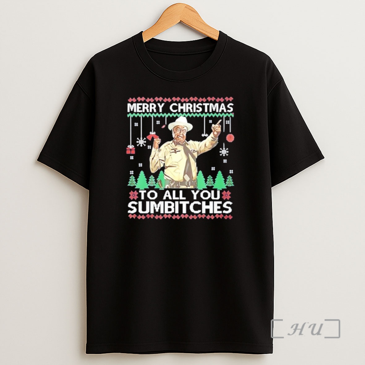 Officials Buford T Justice Merry Christmas To All You Sumbitches Premium Shirt Sweatshirt Tee