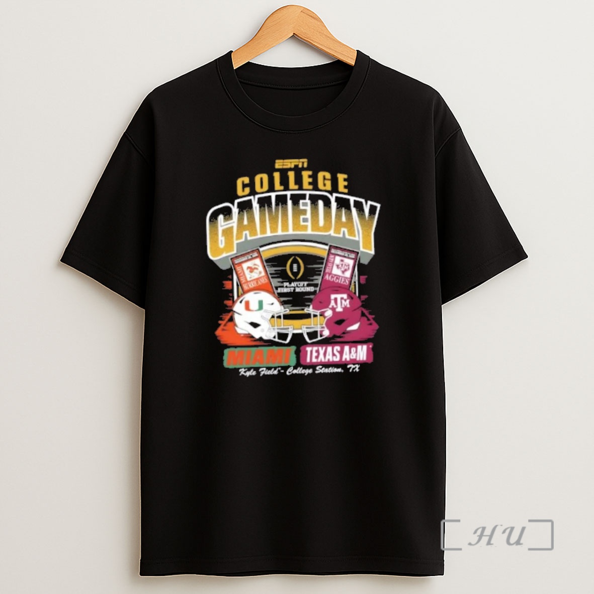 Officials Cfp 25 26 Miami Hurricanes Vs Texas Am Aggies 1st Round Ticket Shirt Sweatshirt Tee