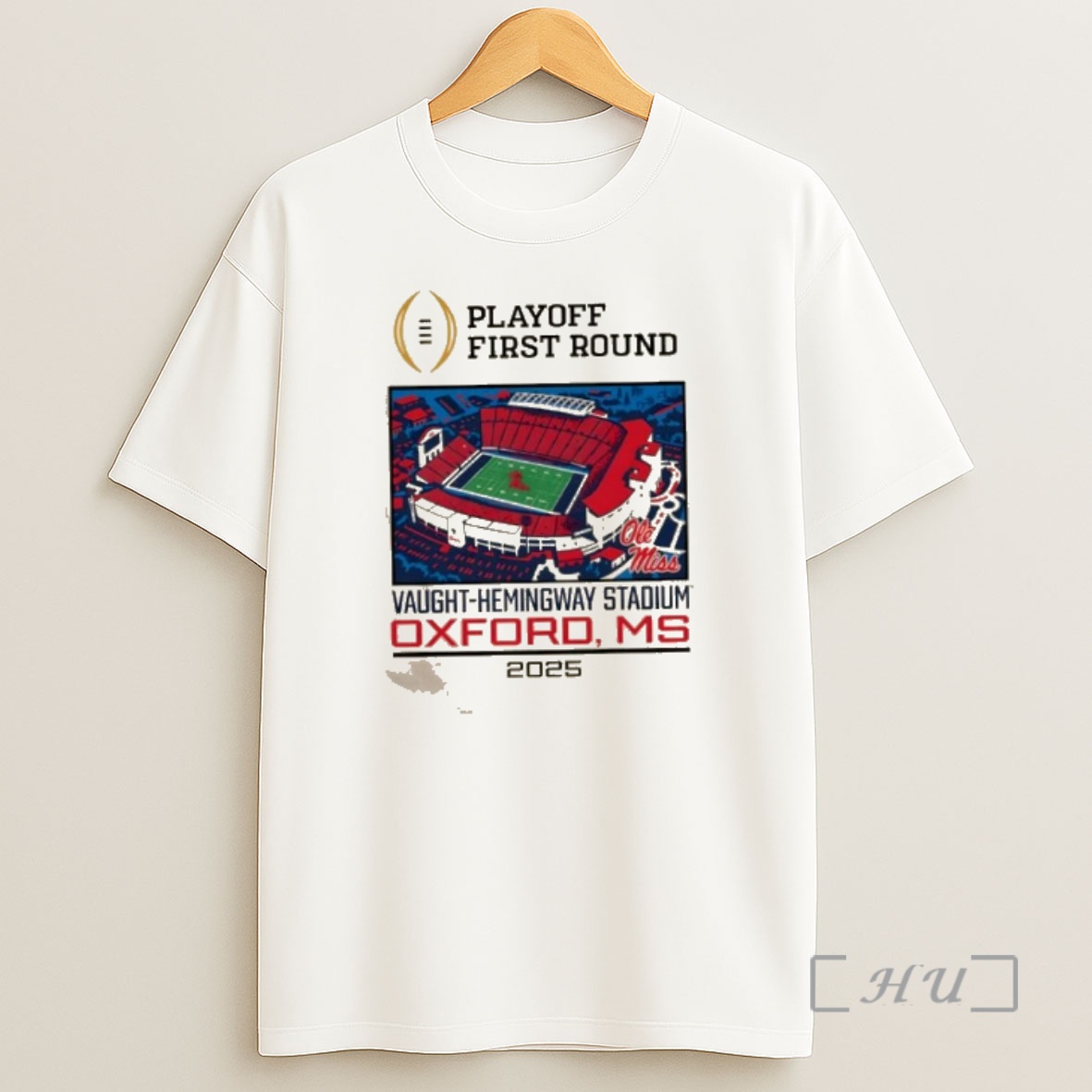 Officials Cfp Playoff First Round 25 26 Ole Miss 1st Round Live From Vaught Hemingway Stadium Shirt Sweatshirt Tee