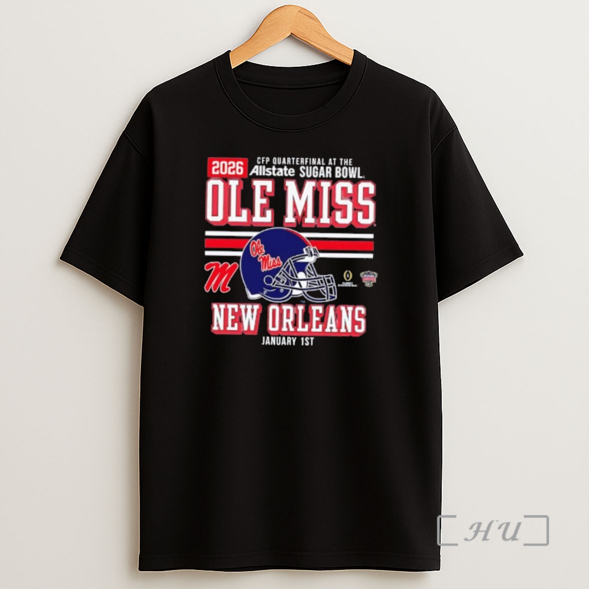 Officials Cfp Quarterfinal At The Allstate Sugar Bowl Ole Miss Rebels 2026 Helmet Shirt Sweatshirt Tee