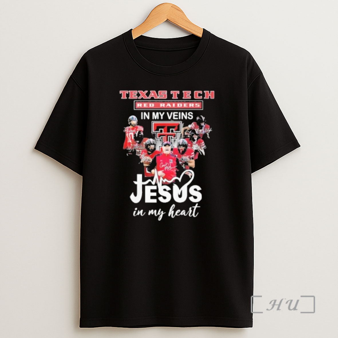 Officials Cfp Texas Tech Red Raiders In My Veins Jesus In My Heart Shirt Sweatshirt Tee
