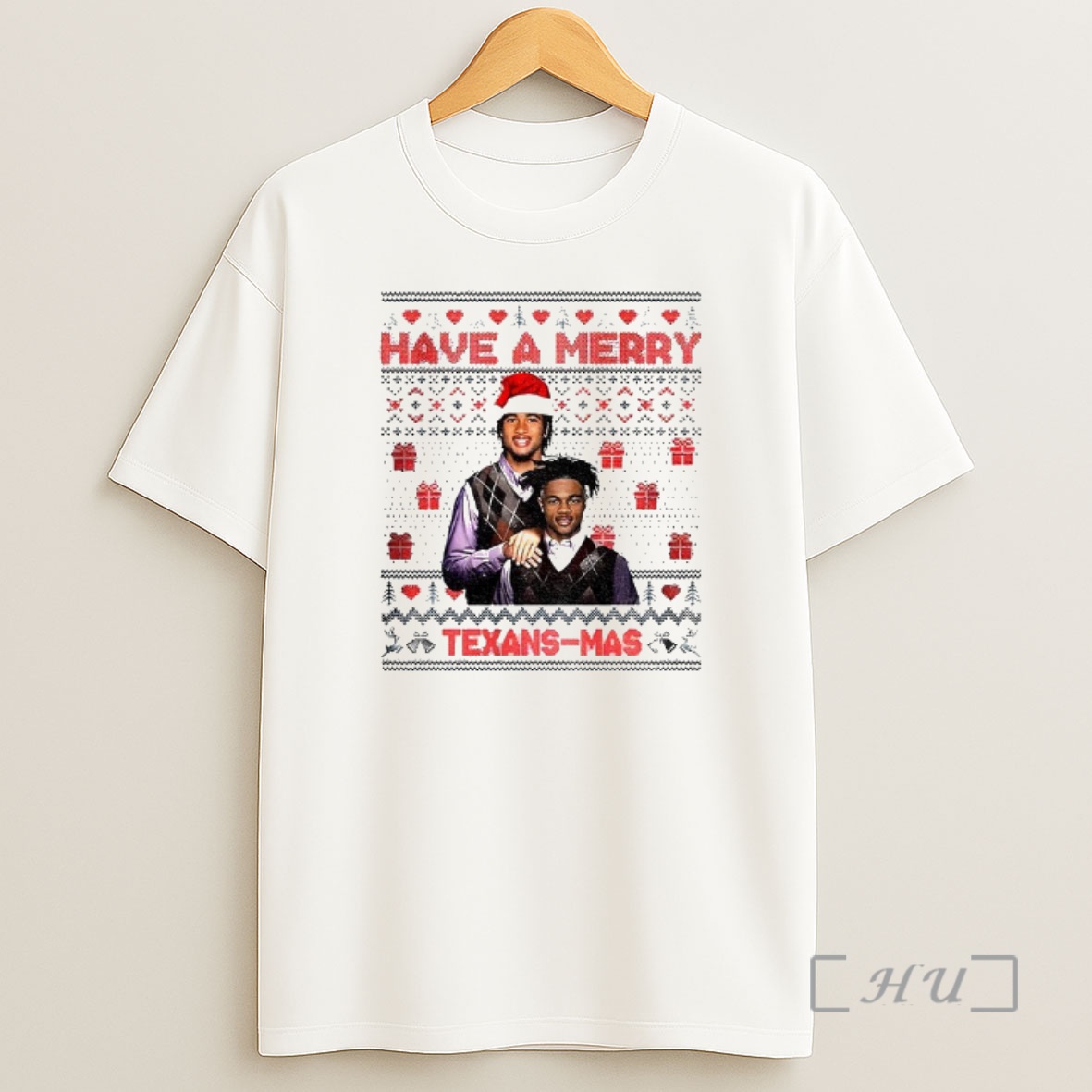 Officials Cj Stroud And Tank Dell Houston Texans Stepbrothers Have A Merry Texans Mas Christmas Premium Shirt Sweatshirt Tee