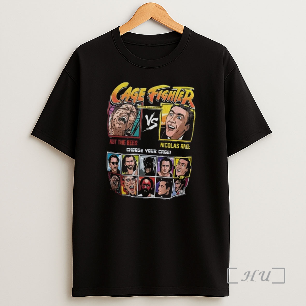 Officials Cage Fighter Nicolas Cage Retro Gaming Movie Shirt Sweatshirt Tee