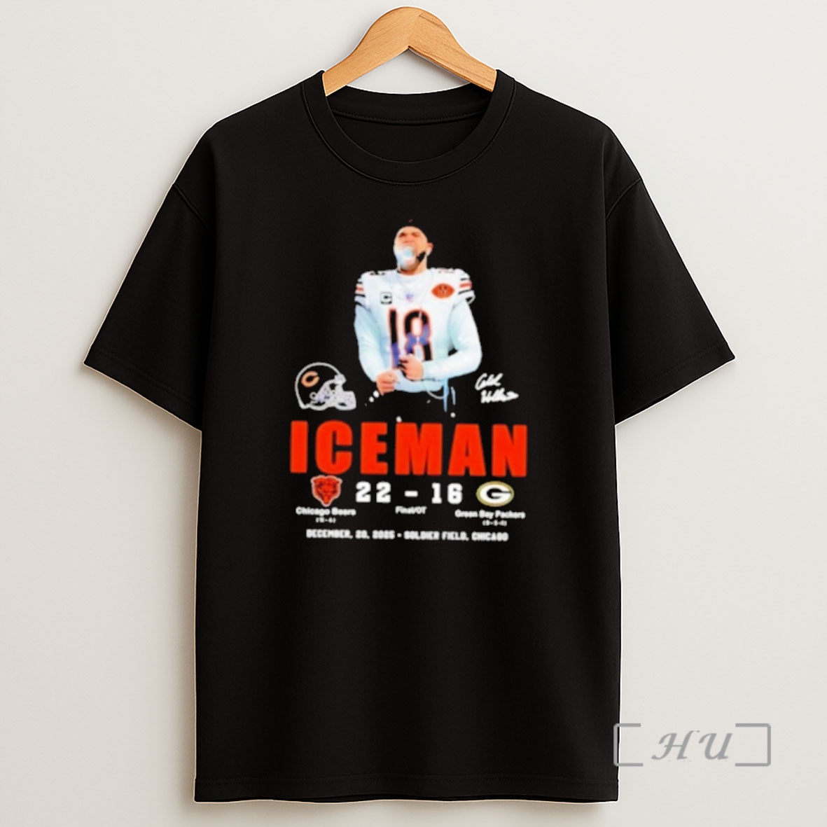 Officials Caleb Williams 18 Chicago Bears Iceman Shirt Sweatshirt Tee