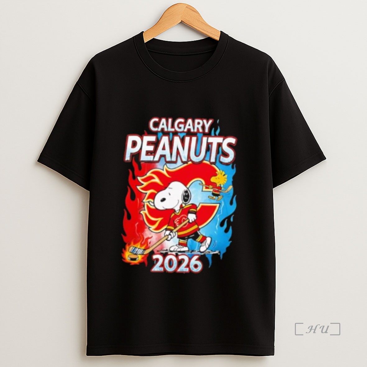 Officials Calgary Flames Snoopy Peanuts 2026 Shirt Sweatshirt Tee