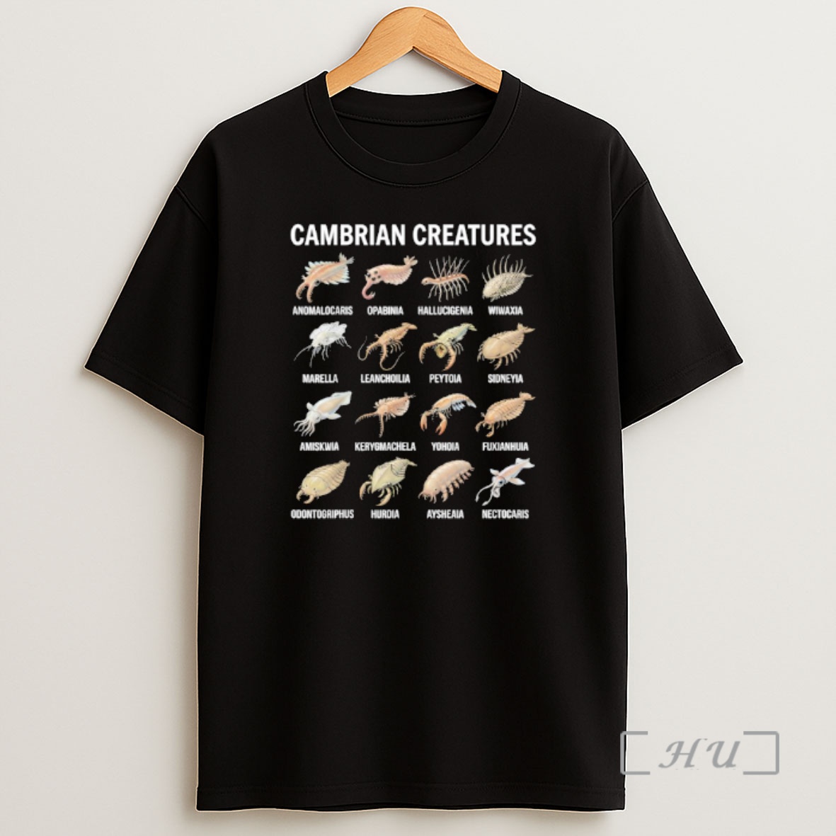 Officials Cambrian Creatures Chart Prehistoric Life Paleontology Shirt Sweatshirt Tee