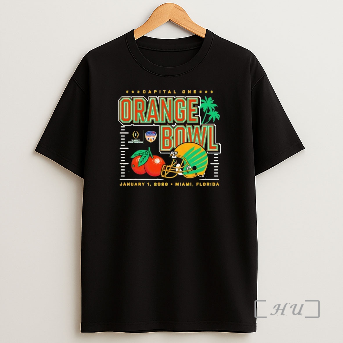 Officials Capital One Orange Bowl 2026 Cfp Oregon Ducks Helmet Shirt Sweatshirt Tee