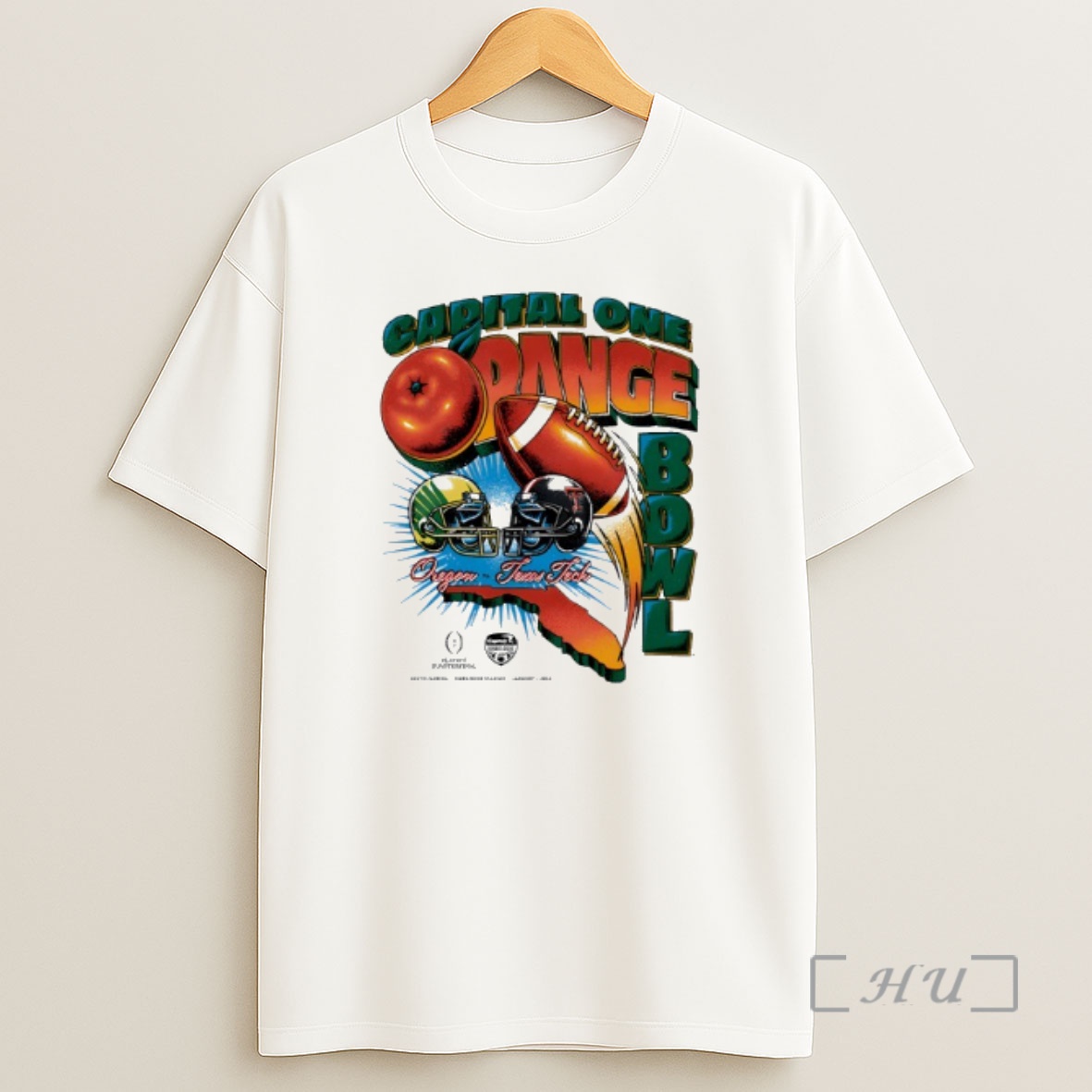 Officials Capital One Orange Bowl 2026 Oregon Vs Texas Tech Vintage Matchup Shirt Sweatshirt Tee