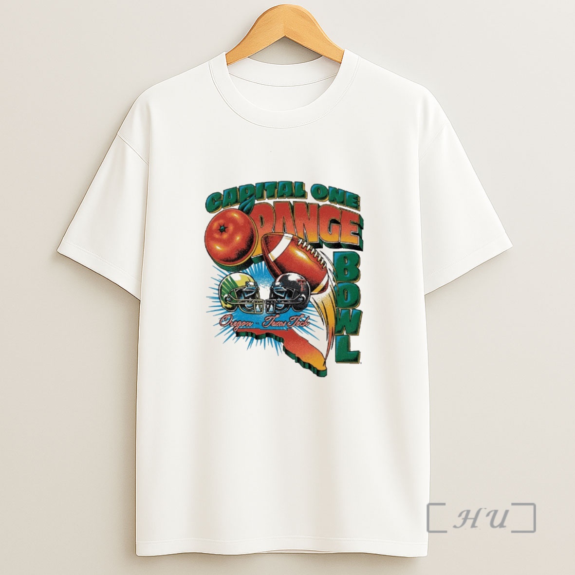 Officials Capital One Orange Bowl 2026 Oregon Vs Texas Tech Vintage Retro Matchup Shirt Sweatshirt Tee
