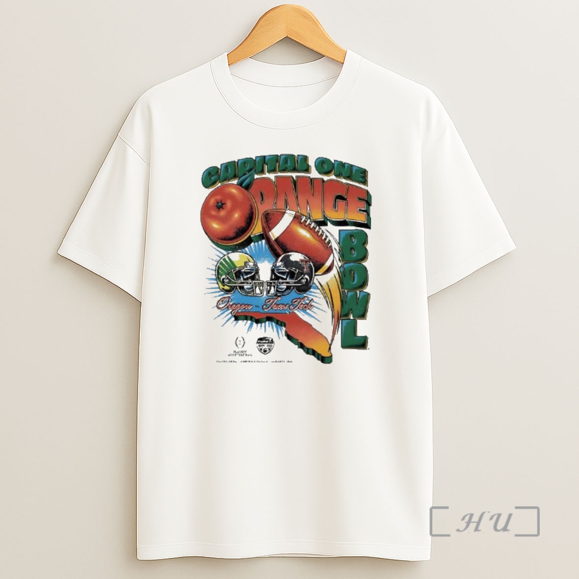 Officials Capital One Orange Bowl 2026 Oregon Vs Texas Tech Matchup Vintage Shirt Sweatshirt Tee