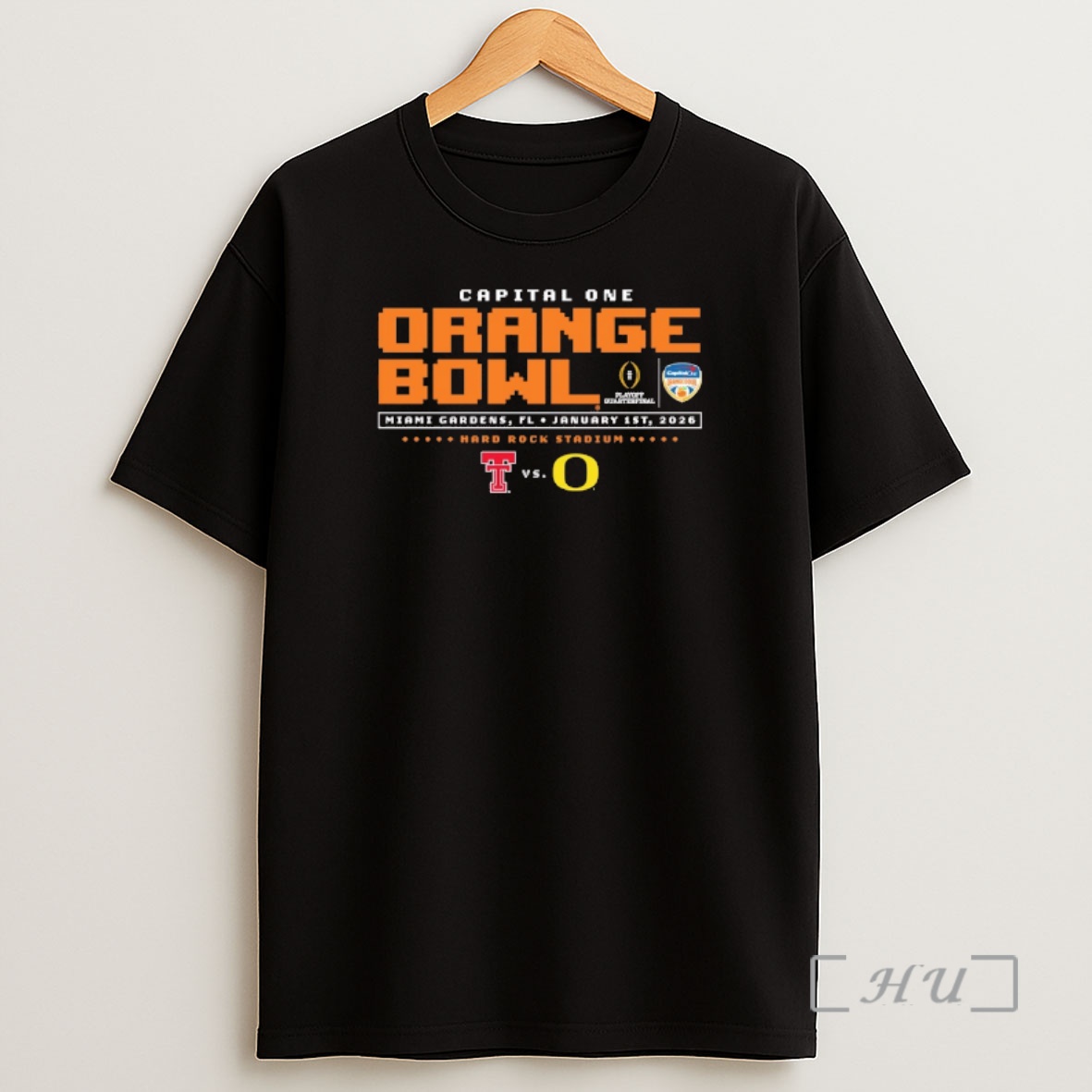 Officials Capital One Orange Bowl Jan 1 2026 Texas Tech Vs Oregon Hard Rock Stadium Miami Gardens Fl Duck Hunt Shirt Sweatshirt Tee