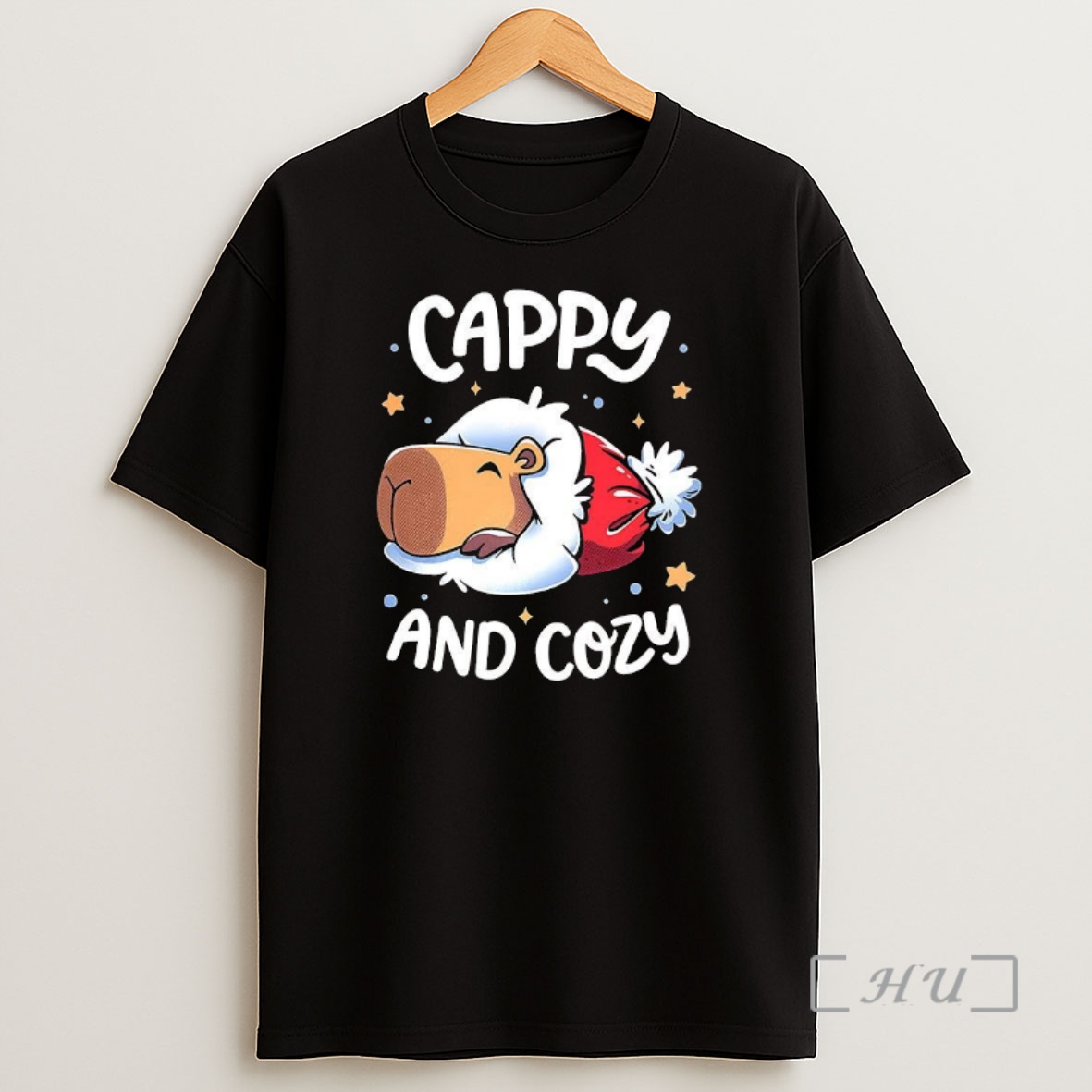 Officials Cappy And Cozy Capybara Holidays Christmas Premium Shirt Sweatshirt Tee