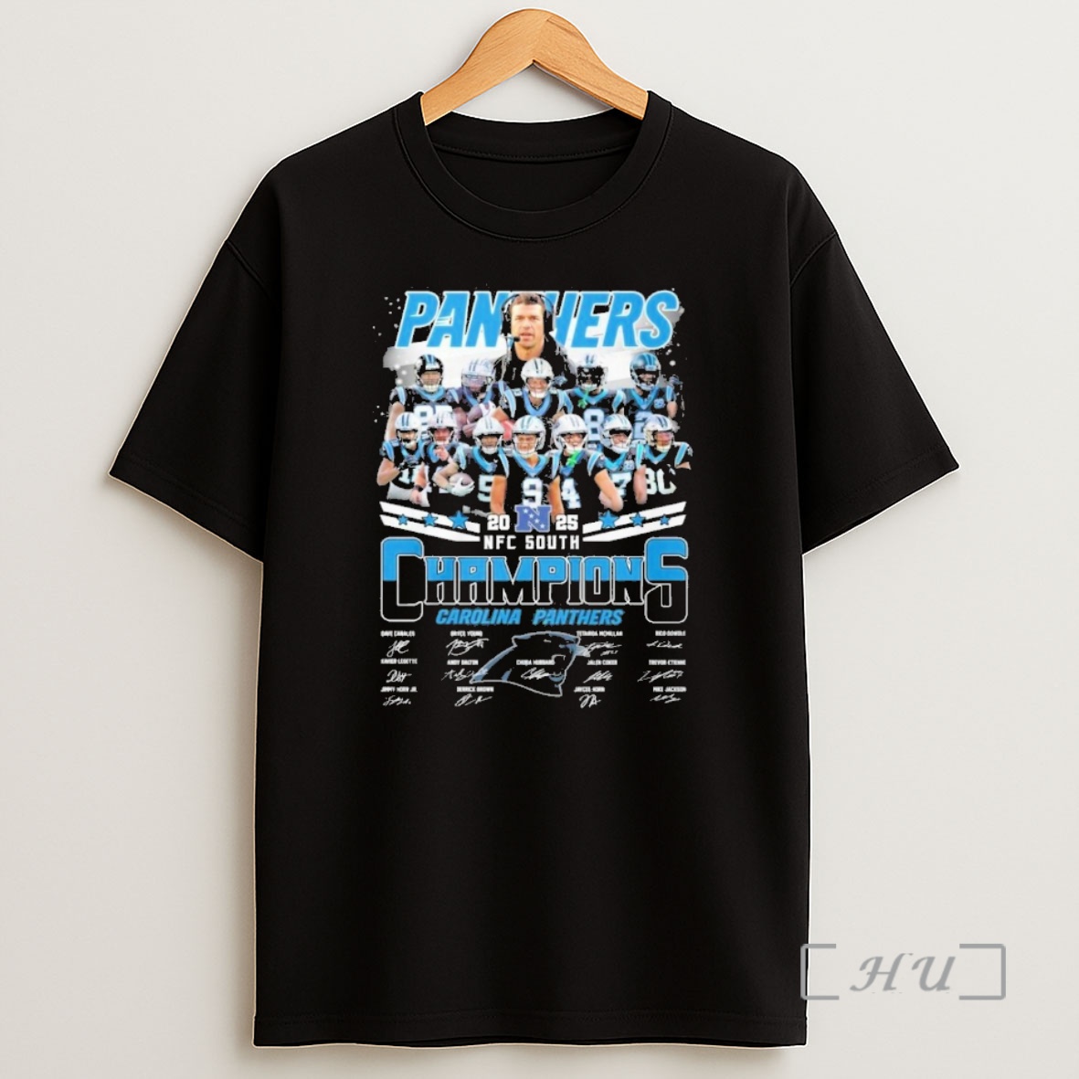 Officials Carolina Panthers 2025 Nfc South Champions Signature Shirt Sweatshirt Tee