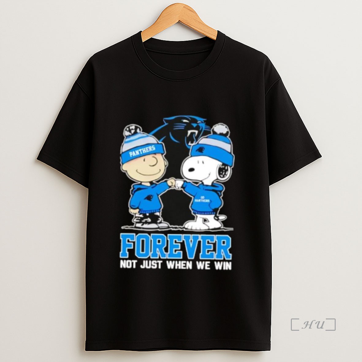 Officials Carolina Panthers Charlie Brown And Snoopy Forever Not Just When We Win Shirt Sweatshirt Tee