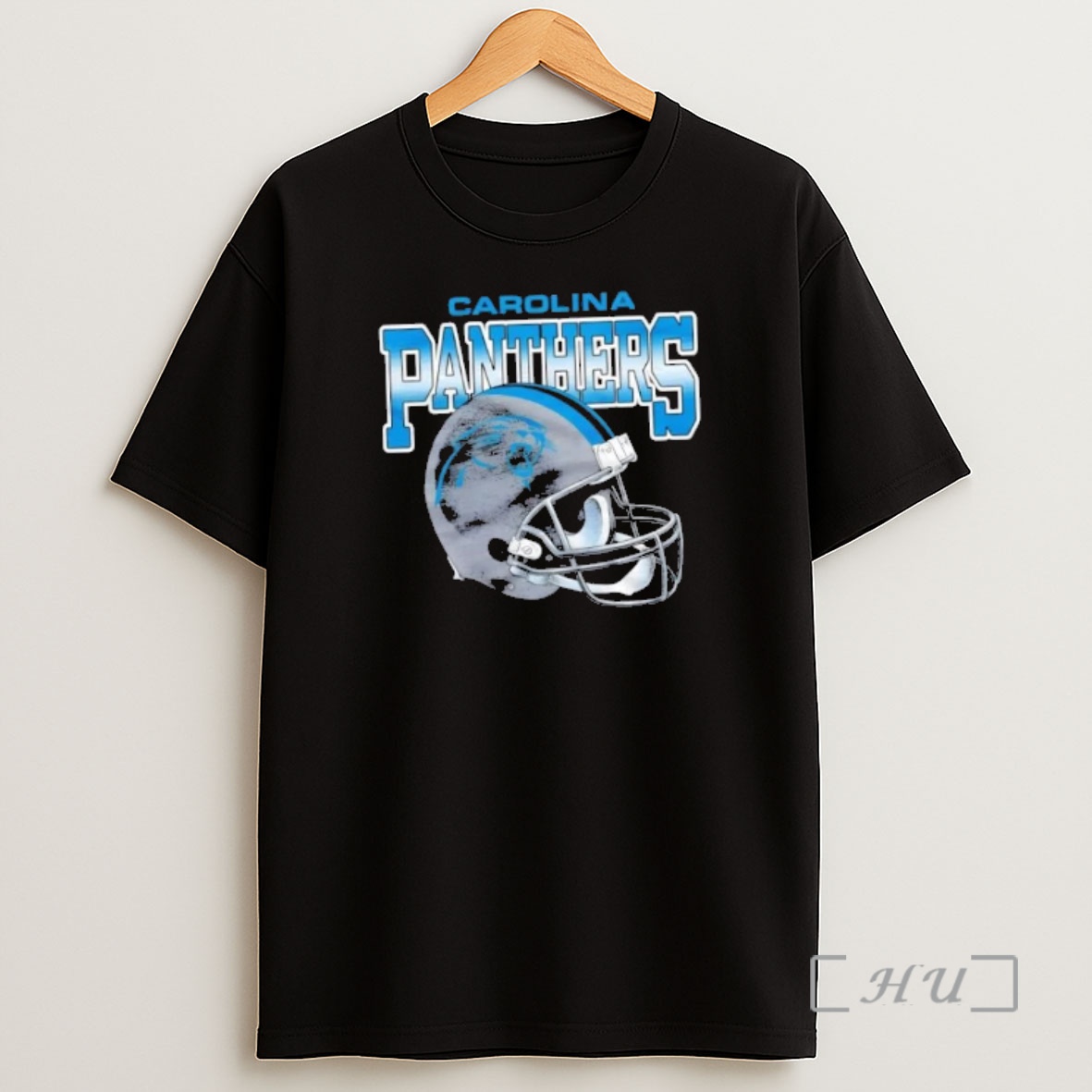 Officials Carolina Panthers Gradient Football Helmet Shirt Sweatshirt Tee