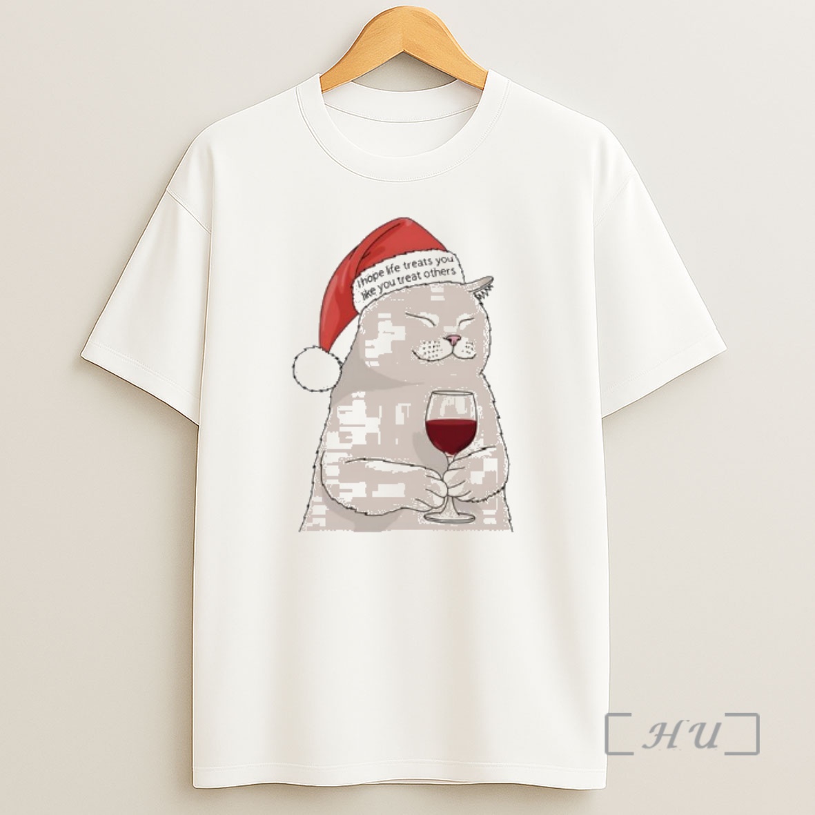 Officials Cat Santa I Hope Life Treats You Like You Treat Others Shirt Sweatshirt Tee