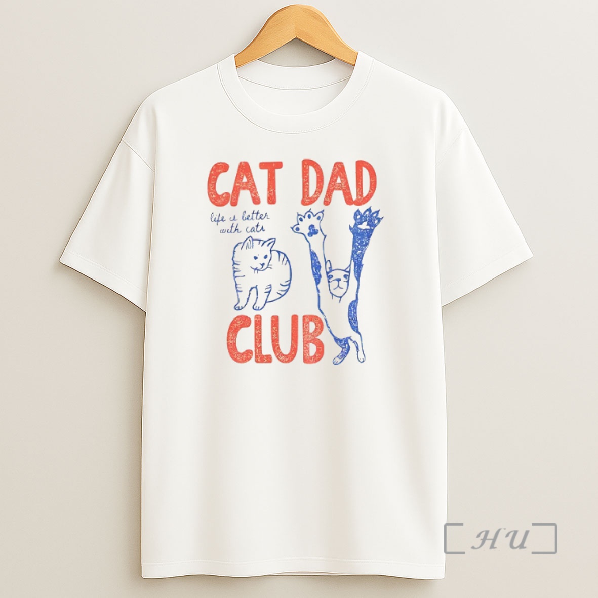 Officials Cat Dad Club Life It Letter With Cats Premium Shirt Sweatshirt Tee