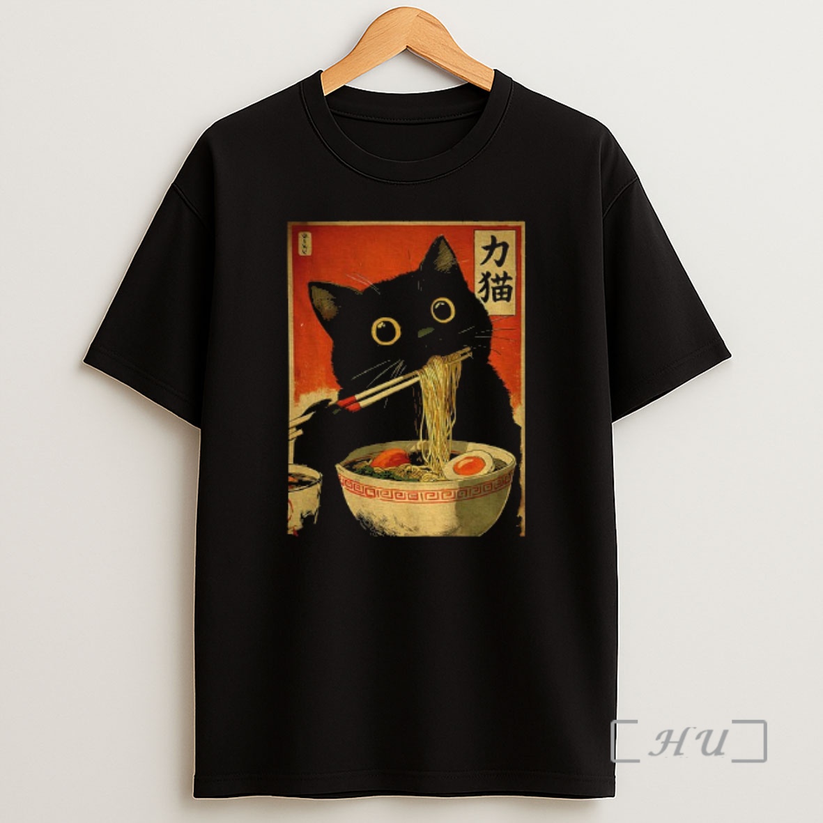 Officials Cat Eating Ramen Japanese Style Shirt Sweatshirt Tee