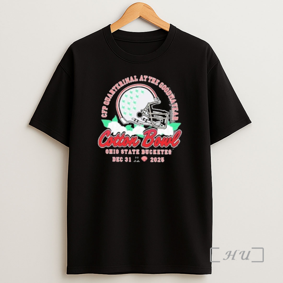 Officials Cfp Quarterfinal At The Goodyear Cotton Bowl Bound Ohio State Buckeyes December 31 2025 Helmet Shirt Sweatshirt Tee