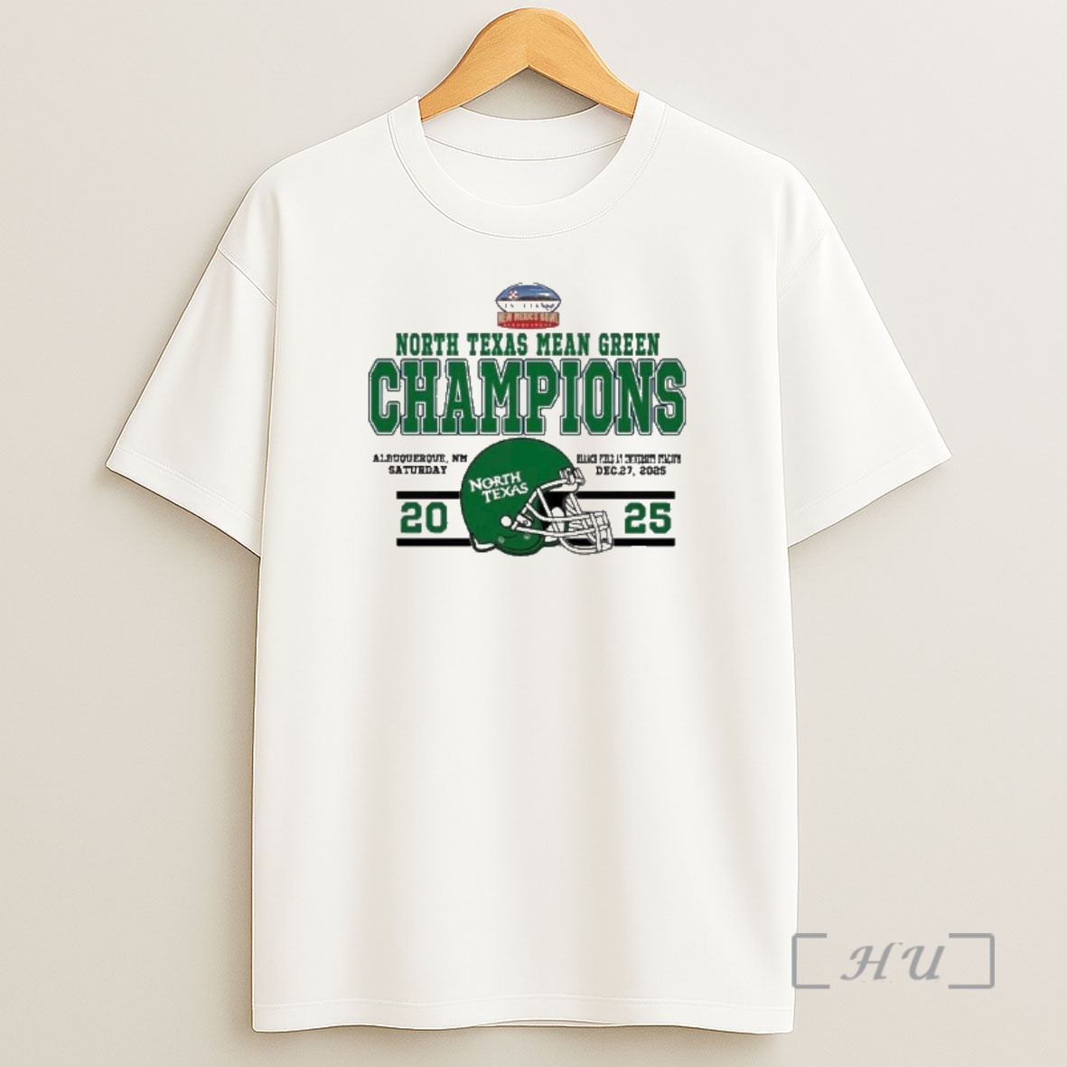 Officials Champions North Texas Mean Green Football Named To Champions 2025 Isleta New Mexico Bowl Helmet Shirt Sweatshirt Tee