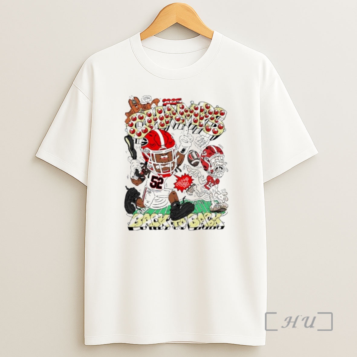 Officials Champs Georgia Bulldogs Football Teams Back To Back Graphic Premium Shirt Sweatshirt Tee