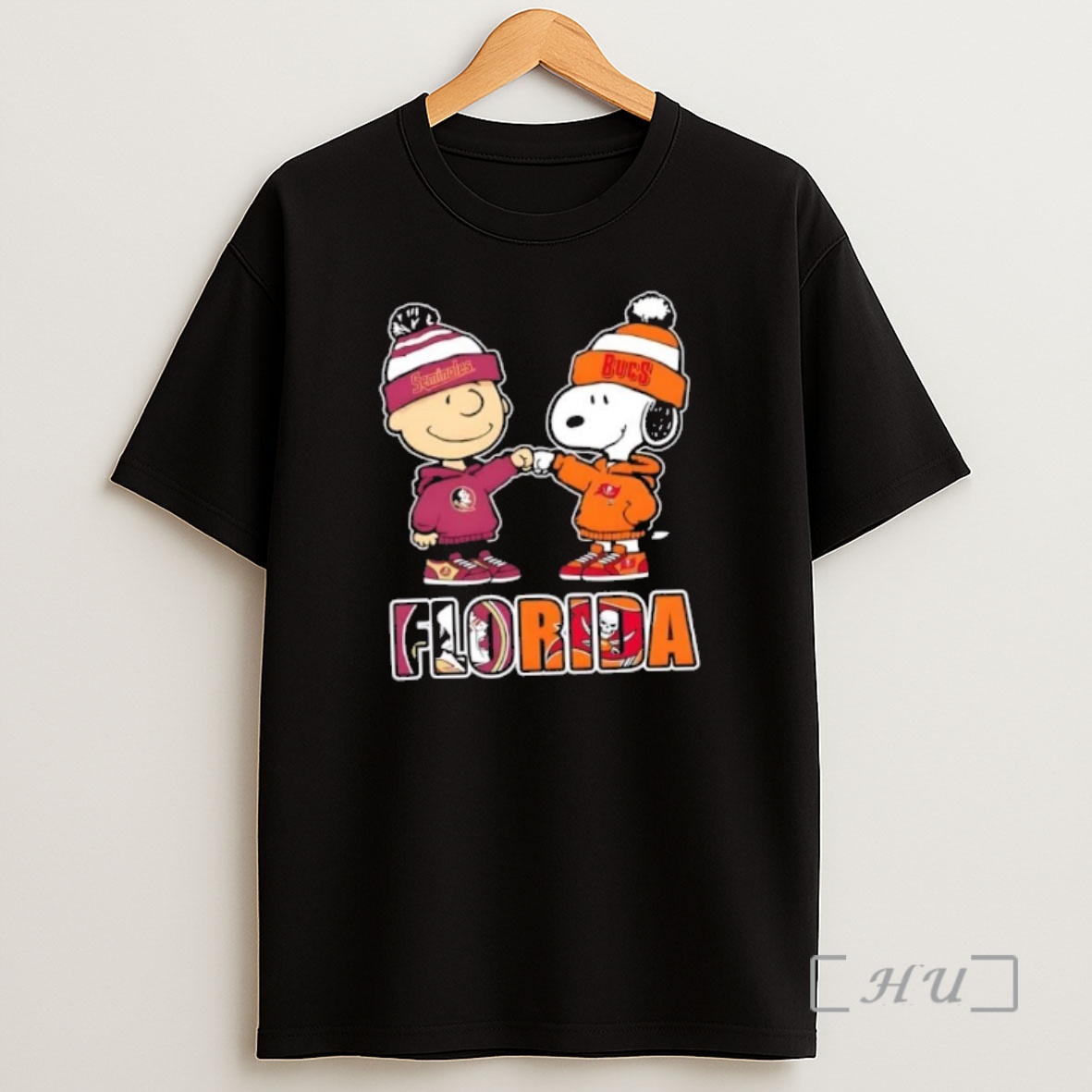 Officials Charlie Brown Fist Bump Snoopy Florida City Sports Florida State Seminoles X Tampa Bay Buccaneers Shirt Sweatshirt Tee
