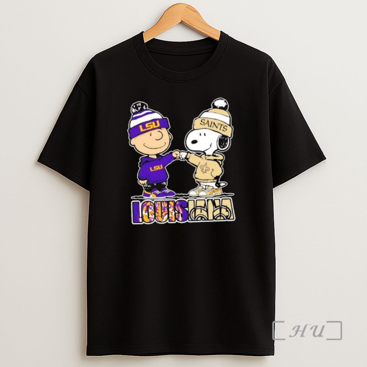 Officials Charlie Brown Fist Bump Snoopy Louisiana City Sports Lsu Tigers X New Orleans Saints Shirt Sweatshirt Tee