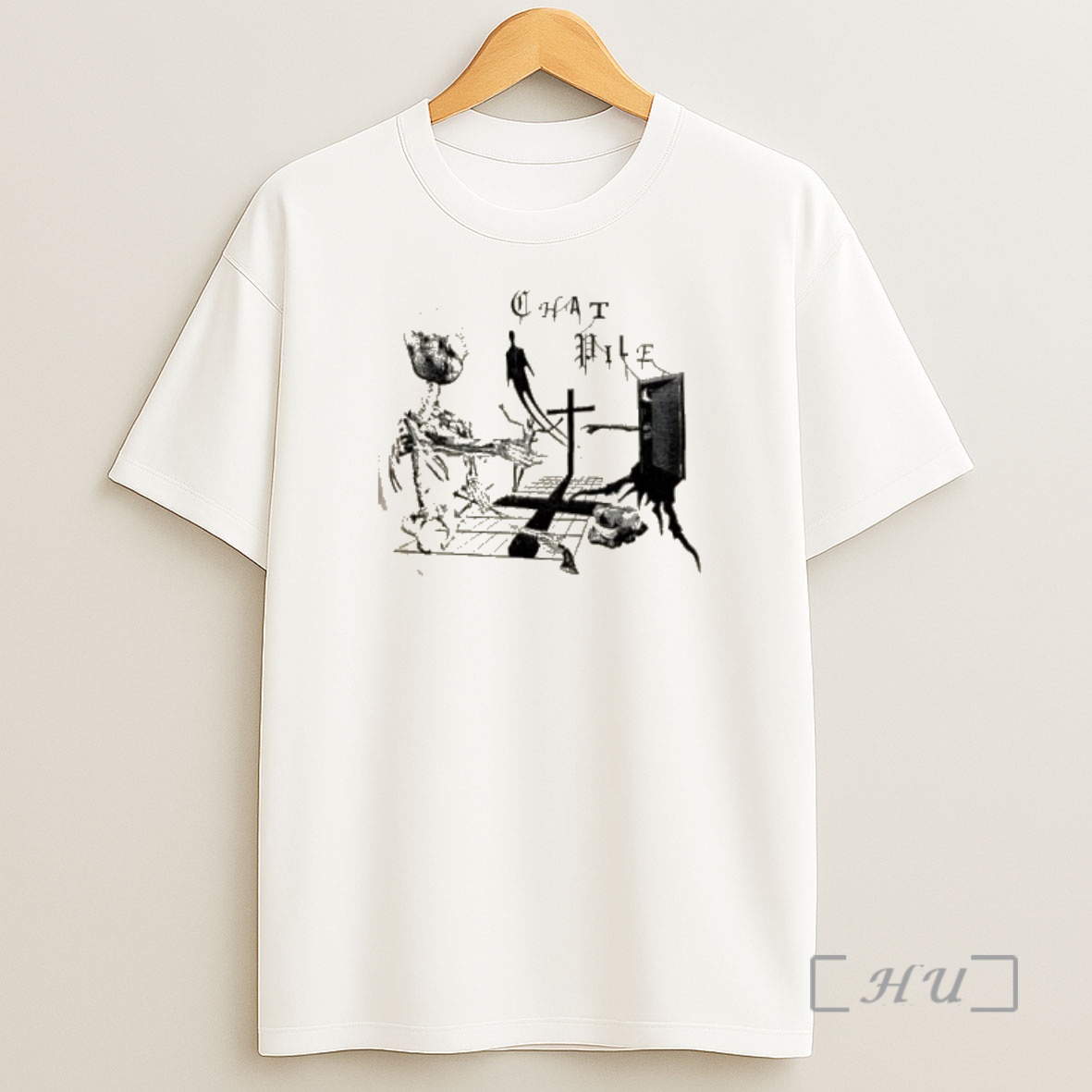 Officials Chat Pile Ivory Crosses Shirt Sweatshirt Tee