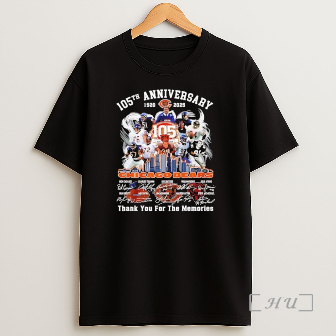 Officials Chicago Bears 105 Years Of Memories Thank You For The Memories Shirt Sweatshirt Tee