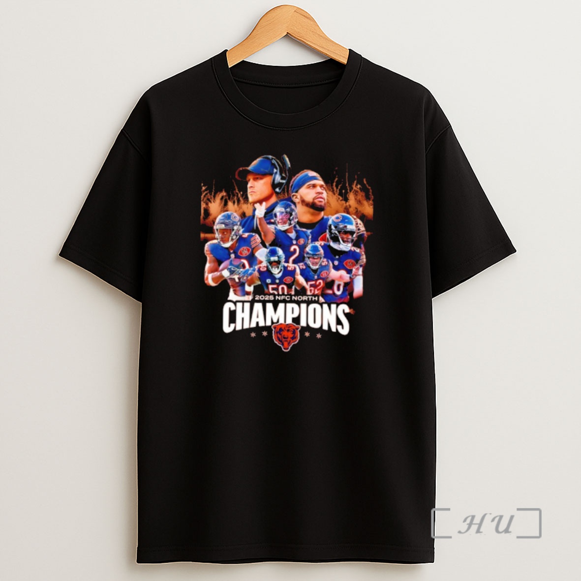 Officials Chicago Bears 2025 Nfc North Champions Kings Of The North Shirt Sweatshirt Tee