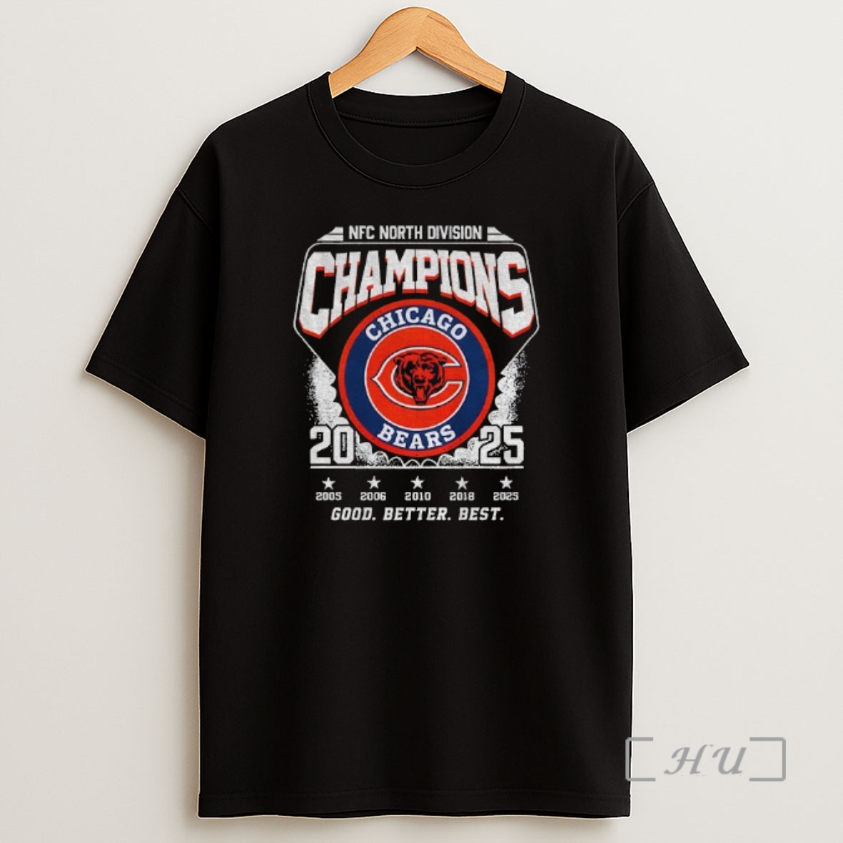 Officials Chicago Bears 2025 Nfc North Champions Division 2025 Good Better Best Shirt Sweatshirt Tee