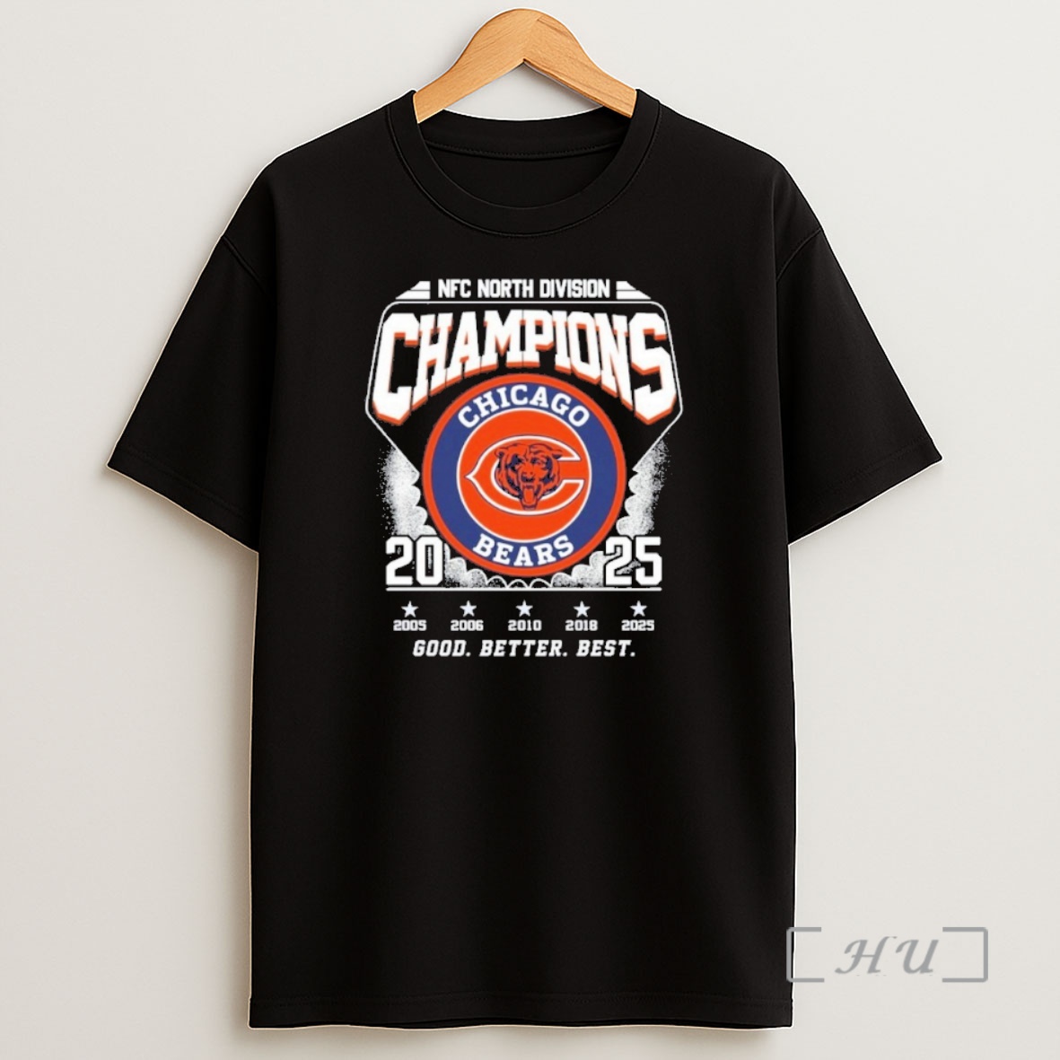 Officials Chicago Bears 2025 Nfc North Division Champions Good Better Best Shirt Sweatshirt Tee