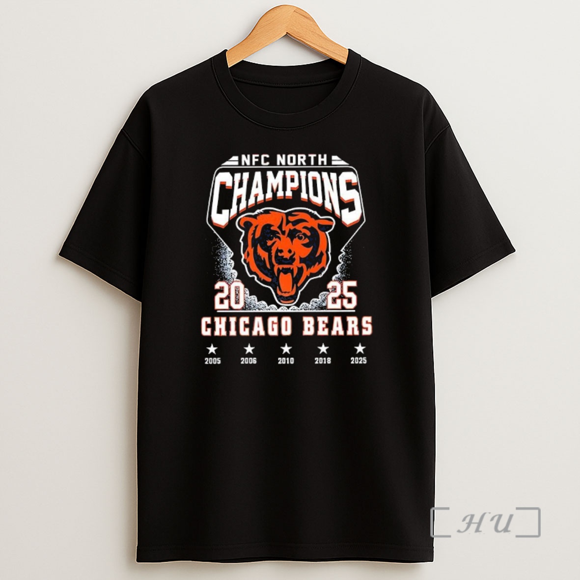 Officials Chicago Bears 2025 Nfc North Division Champions Playoffs Ready Logo Shirt Sweatshirt Tee