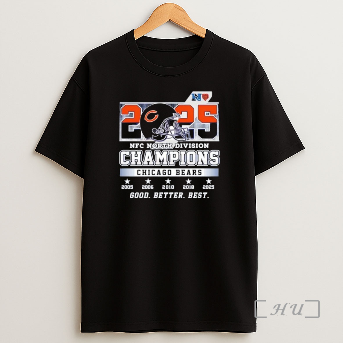 Officials Chicago Bears 2025 Nfc North Champions Shirt Sweatshirt Tee